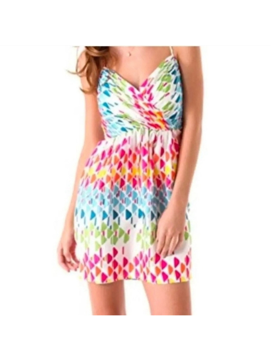 Shoshanna Dresses & Skirts - Shoshanna Mia Bright Colorful Lalique Print Silk Party Dress